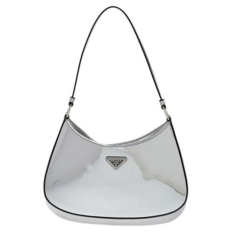 prada quited silver bag|Prada shoulder bag for sale.